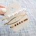 3Pcs/set Pearl Metal Gold Color Hair Clip Bobby Pin Barrette Hairband